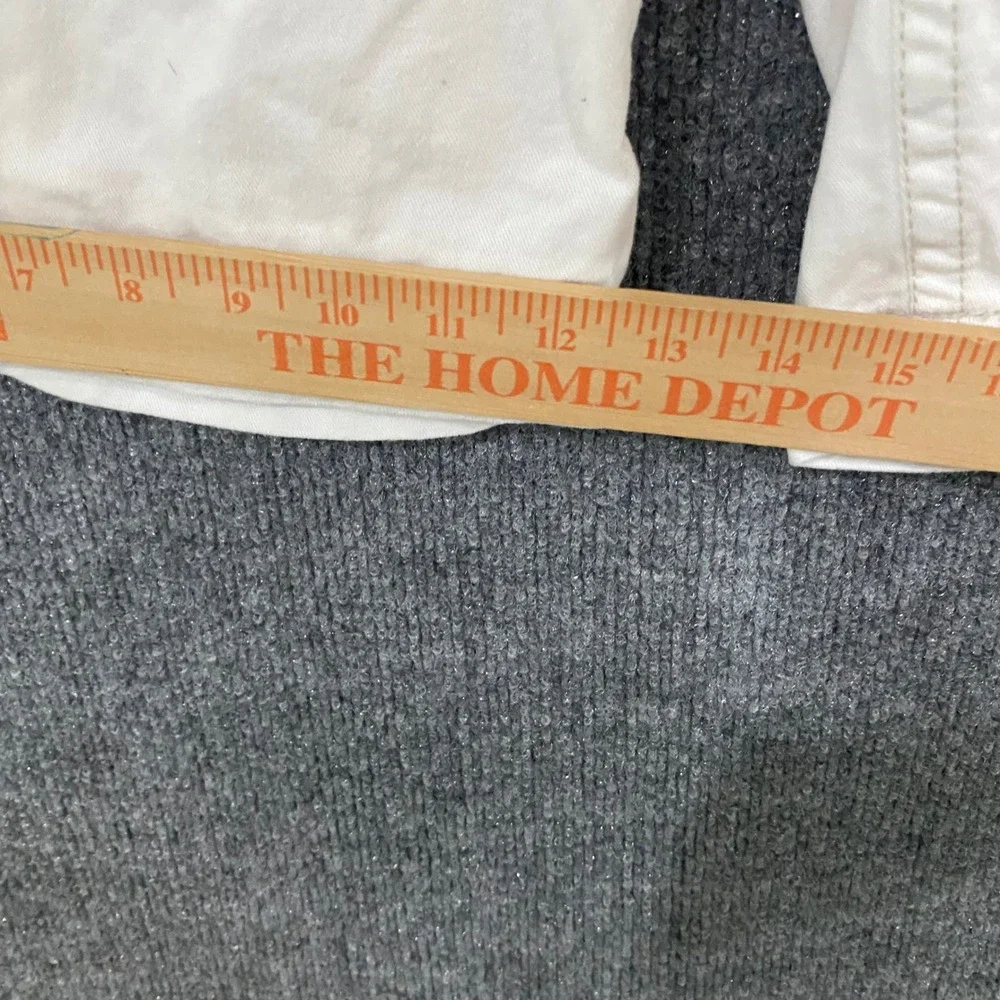 Aeropostale Mens Authentic Cargo Shorts Off White Cream Cotton Twill Size 38